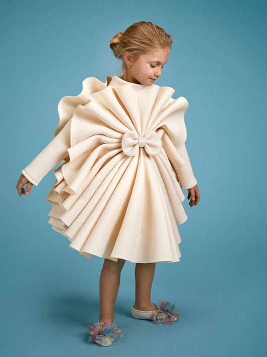 Vestido de Presentación Abanico para Niñas Princesa - Image 20