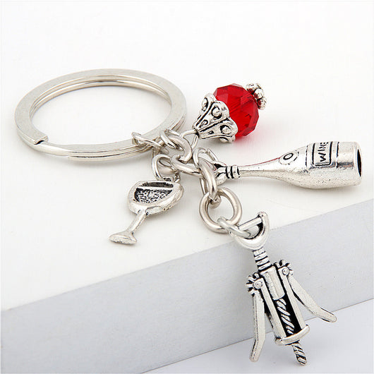 Llavero Abridor de Vino Diseño Metal para Amantes del Vino - Image 4