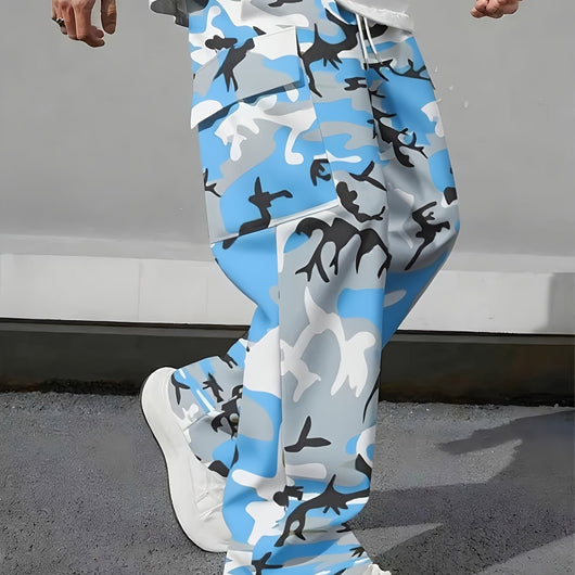 Pantalones de Trabajo Holgados con Cordón Ajustable para Hombre - Image 27