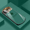Funda iPhone con Espejo de Maquillaje Hoja de Arce - Espejo Ovalado en Vidrio