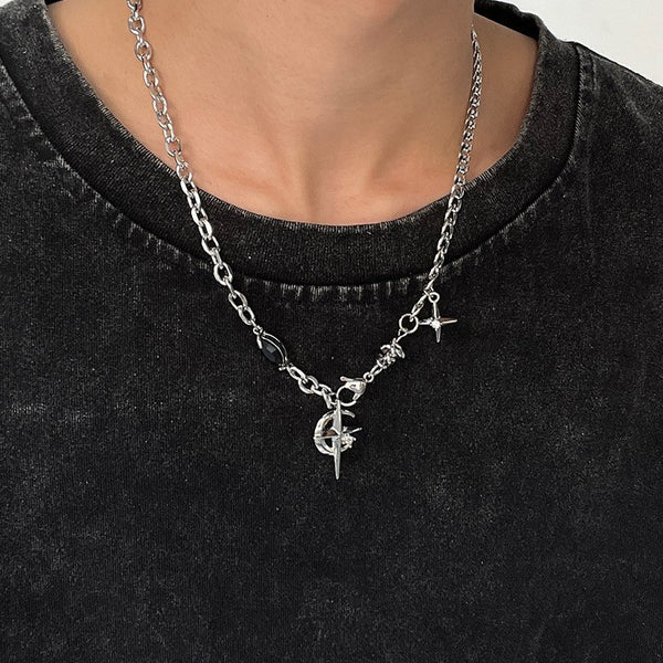 Collar de Acero Titanio para Hombre - Diseño Minimalista Que No Se Desvanece