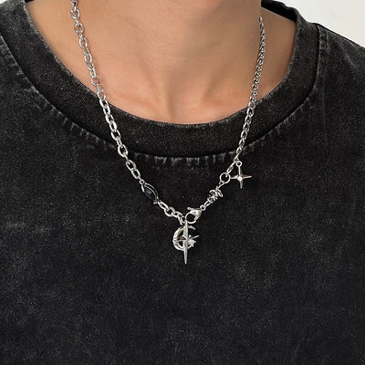 Collar de Acero Titanio para Hombre - Diseño Minimalista Que No Se Desvanece