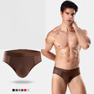Calzoncillos Hombre Malla Hueca Ice Silk Cintura Media - Image 7