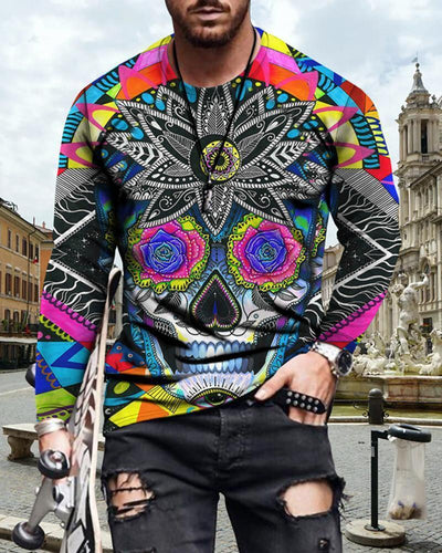 Camiseta Hombre Cuello Redondo Ajustada con Estampado de Letras - Image 8