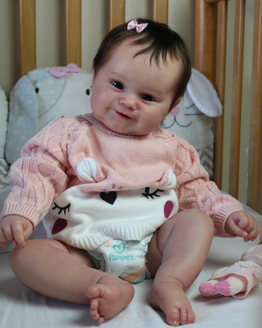Muñeca Reborn Realista con Cabello Implantado - Apta para Baño - Image 6