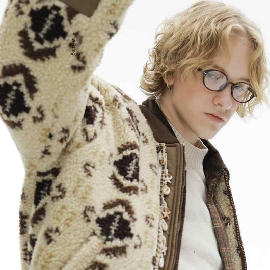 Chaqueta de Lana de Cordero Gruesa con Forro Polar para Hombre - Image 2