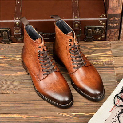 Botas Altas de Cuero Genuino para Hombre - Comodidad y Estilo - Image 4