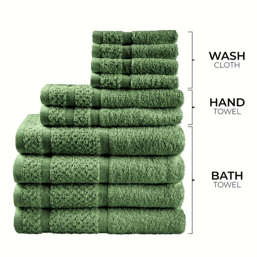 Juego de 10 Toallas de Baño 100% Algodón Absorbente Premium - Image 7