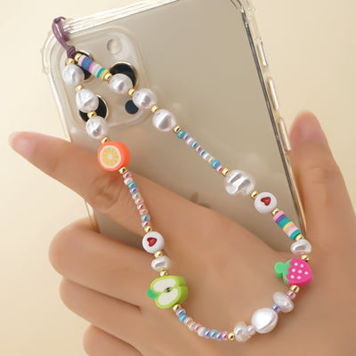Cordón para Celular con Cuentas de Vidrio Estampadas Europeas y Americanas - Image 8