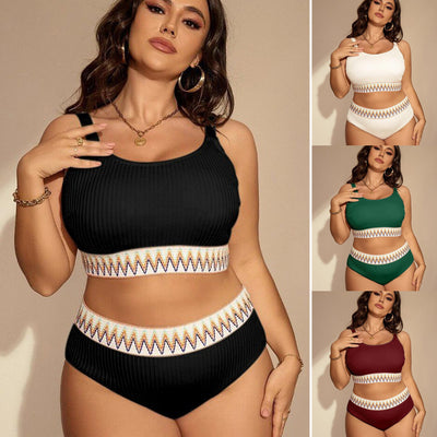 Bikini Talle Alto con Abertura Lateral para Tallas Grandes - Image 18