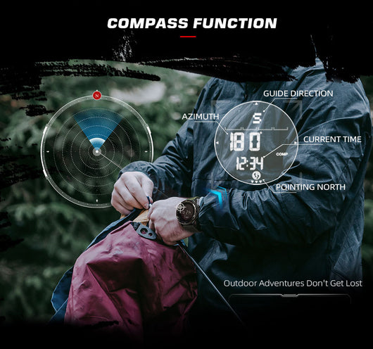 Reloj Inteligente Deportivo con Podómetro y Brújula - Image 13