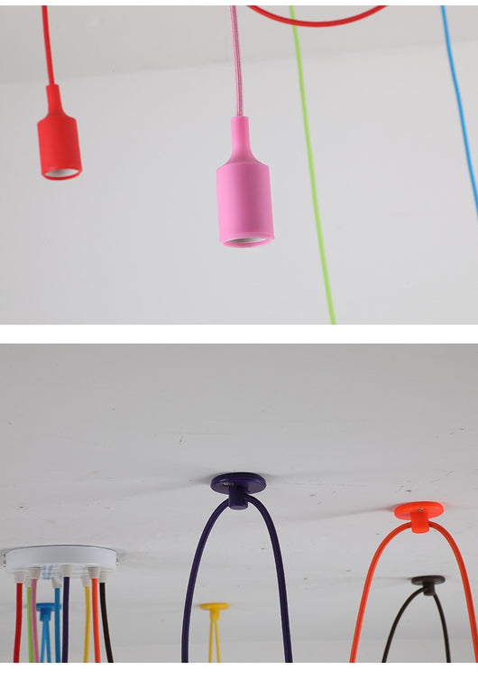 Lámpara Araña Floral Multibrazo Estilo Nórdico - Diseño Minimalista - Image 22