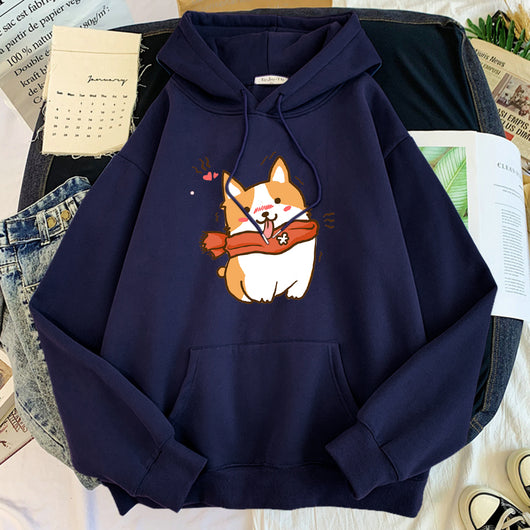 Sudadera Mujer Estampado Tendencia Coreana Manga Larga Casual - Image 5