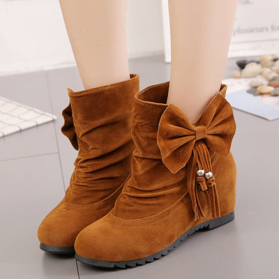 Botines Cortos para Mujer con Detalle de Lazo Interno - Image 7