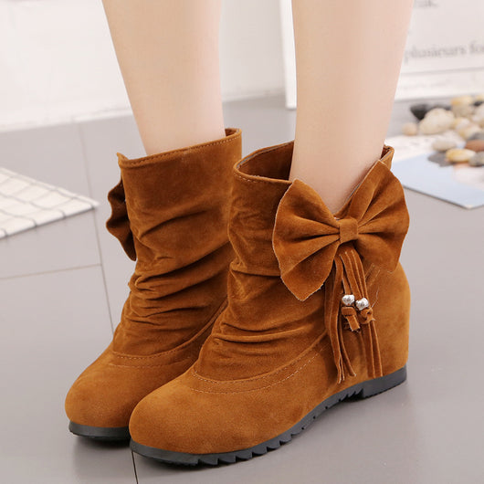 Botines Cortos para Mujer con Detalle de Lazo Interno - Image 7