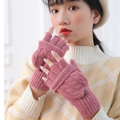 Guantes de Lana Convertibles con Mitones Ajustables para Hombre y Mujer - Image 14