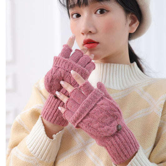 Guantes de Lana Convertibles con Mitones Ajustables para Hombre y Mujer - Image 14