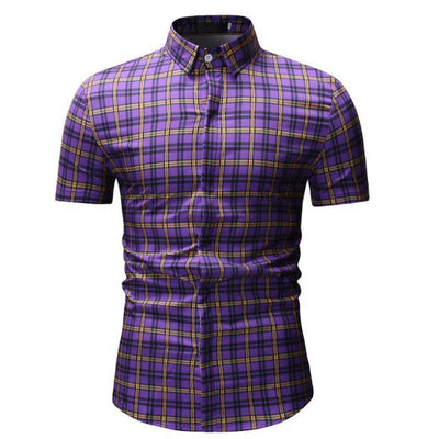 Camisa a Cuadros Casual para Hombre - Perfecta para Verano - Image 7