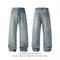 Jeans Rectos Anchos Estilo Americano para Hombre
