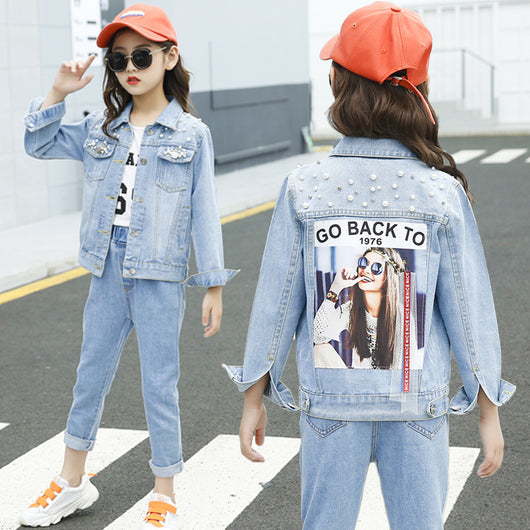 Chaqueta Denim para Niñas - Estilo Clásico y Versátil - Image 3