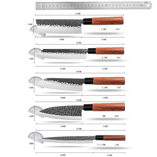 Cuchillo Santoku Forjado a Mano - Hoja de Chef Profesional - Image 5