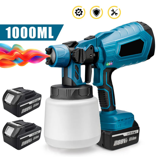 Pistola Rociadora de Pintura Inalámbrica Portátil Azul - Image 20