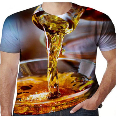 Playera Estampada 3D Cerveza Fría para Hombre - Image 10