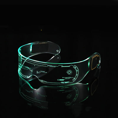 Gafas Futuristas Punk de Tecnología Luminiscente para Fotografía Sci-Fi - Image 6