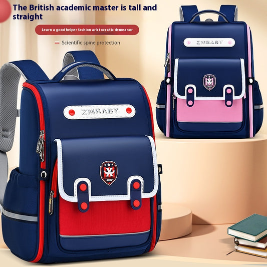 Mochila Escolar Sesame Baby Estilo Británico Grados 1-6 Ligera Niños y Niñas