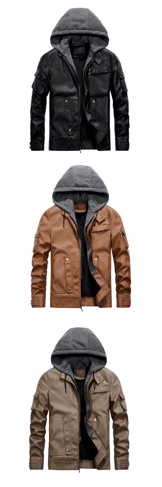 Abrigo de Cuero para Hombre Elegante y Cálido - Image 13