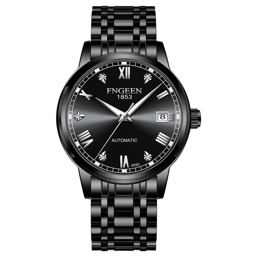 Reloj Automático de Acero Inoxidable Estilo Cinturón Ejecutivo Impermeable con Luminiscencia - Image 4