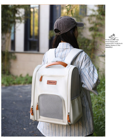 Mochila Transportadora Respirable para Mascotas - Plegable y Portátil - Image 14