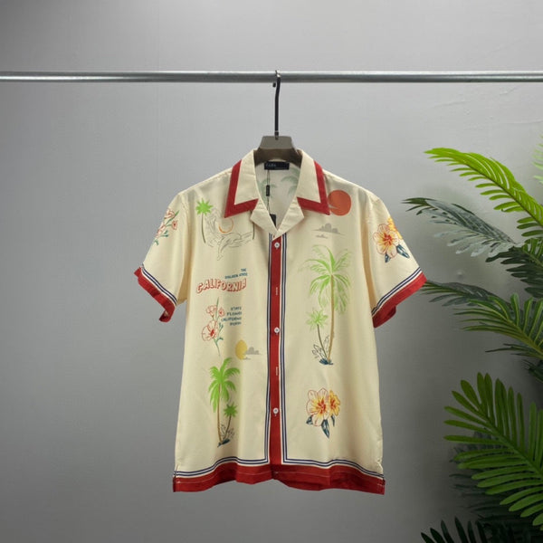 Camisa Estampada de Manga Corta para Hombre - Comodidad de Verano