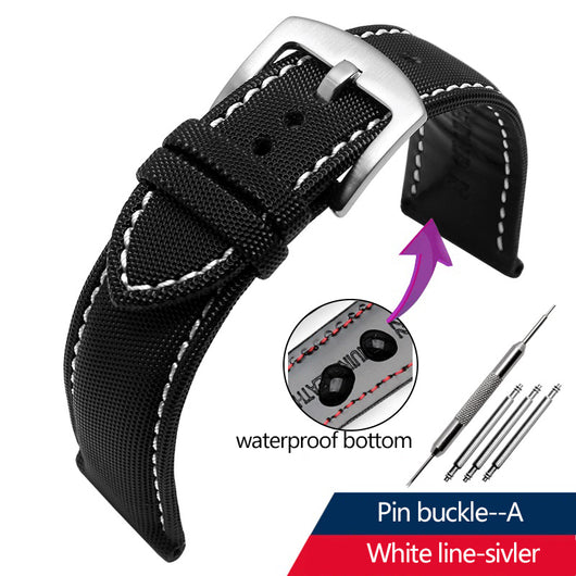 Correa de Reloj Nylon Canvas Tiansuo Haixing para Hombre - Image 11