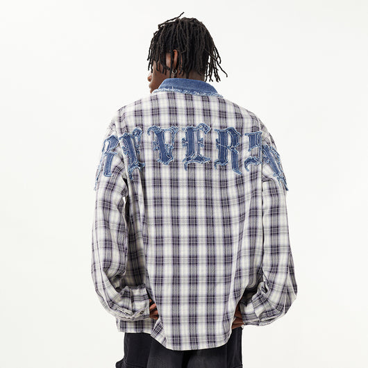 Camisa Manga Larga con Parches Bordados para Hombre - Image 9