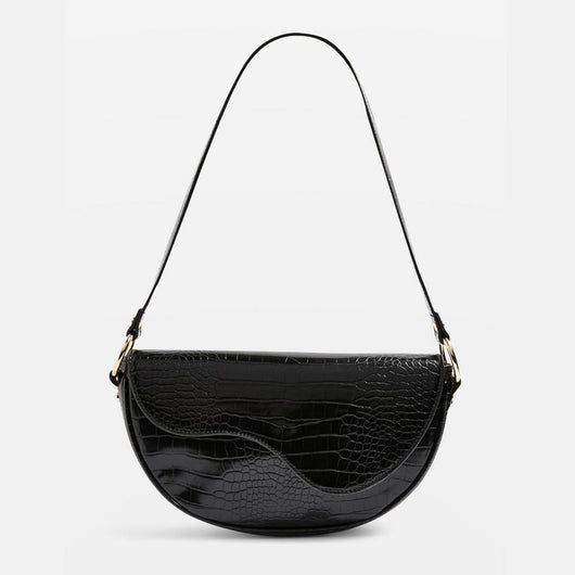 Bolso Bandolera Media Luna con Textura y Diseño Exclusivo - Image 13