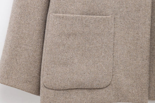 Abrigo Capa Estilo Francés con Diseño Tejido para Mujer - Image 10