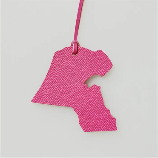 Colgante de Bolso en Forma de Mapa de Cuero - Image 21
