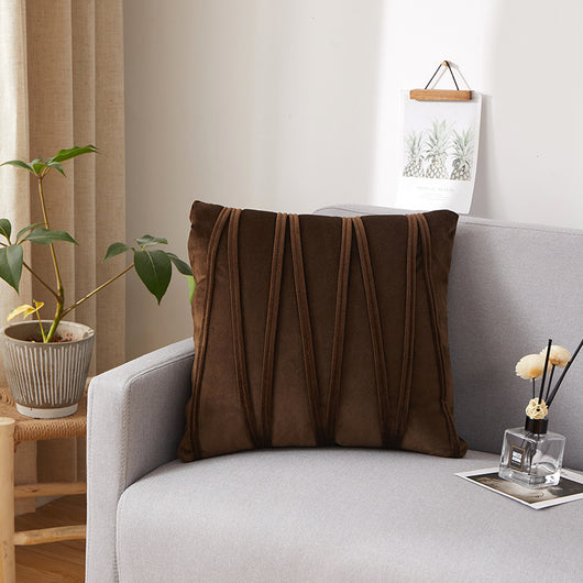 Funda de Almohada Terciopelo Plisada Premium para Sofá y Cabecera - Image 21