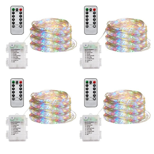 Cadena de Luces LED Impermeable con Control Remoto para Decoración de Fiestas y Bodas