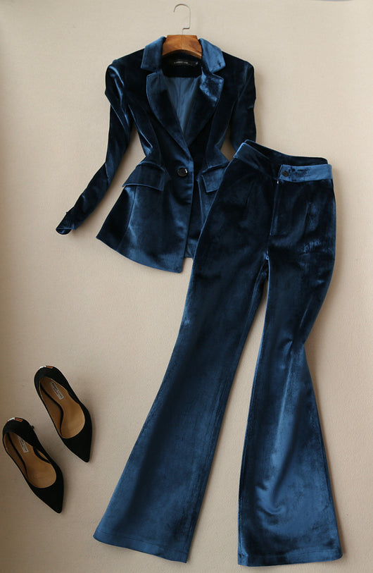 Conjunto de Traje Ejecutivo Mujer: Blazer Ajustado + Pantalón Talle Alto - Image 5