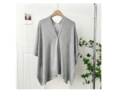 Chaleco Cardigan Tejido Ligero Liso con Hebilla - Prenda Versátil All-Match - Image 17