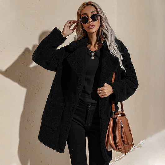 Abrigo de Mujer en Pelaje Sintético Suave - Estilo Casual Elegante - Image 2