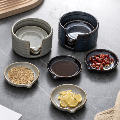 Plato Creativo de Cerámica Japonesa para Salsas y Condimentos - Image 14