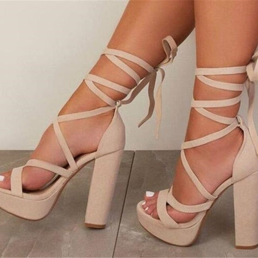 Sandalias Stiletto con Plataforma y Tira al Tobillo para Mujer - Image 5