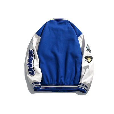 Chaqueta Deportiva de Béisbol con Parches de Contraste - Image 11