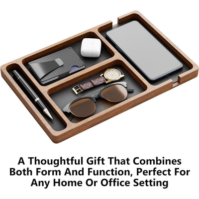 Organizador de Escritorio en Madera con Compartimentos - Caja Almacenamiento Multifunción - Image 9