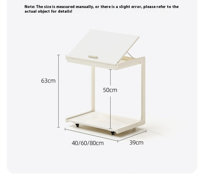 Mesa Auxiliar de Madera Maciza con Almacenamiento Removible - Image 24