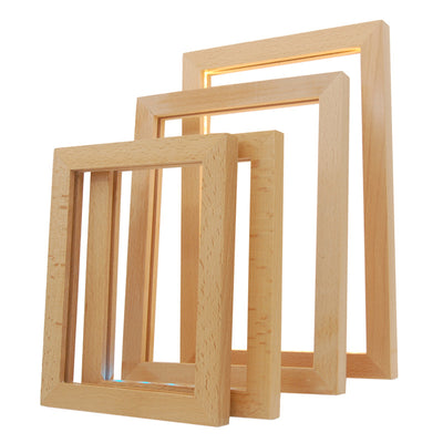 Marco Luminoso de Madera con Luz LED Nocturna