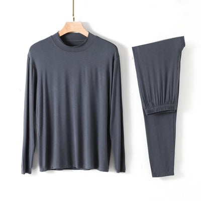 Conjunto de Pijama Térmico de Cuello Alto y Manga Larga - Image 4